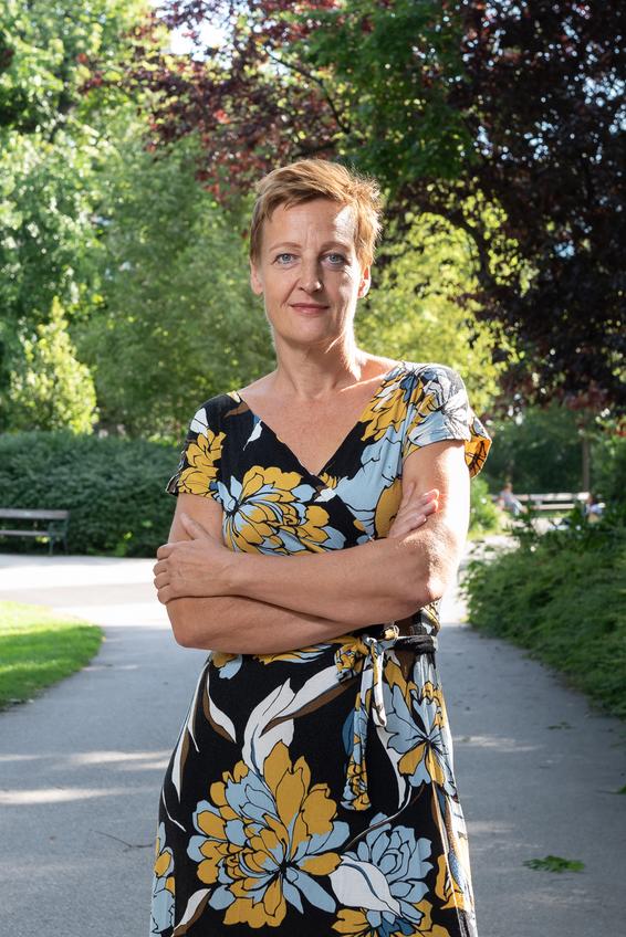 Politician Sybille Hamann - Stadtpark, Vienna